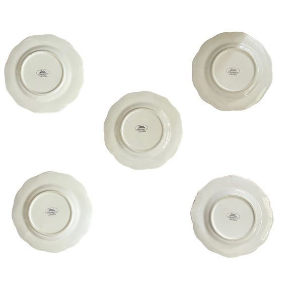 Rare Certified International Pamela Gladding 8.75" Rooster Salad Plate Set 5 HTF - Picture 7 of 12